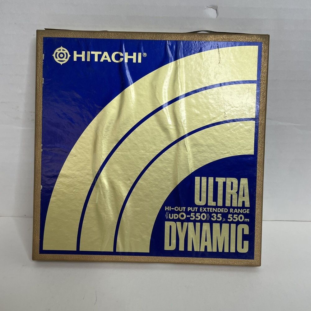 Hitachi Ultra Dynamic UD0-550, 35 Microns, 550m, Vintage Reel Tape, Open Box